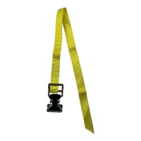 Spanngurtsatz 50 cm mit Metallklammern, 2 Stück, gelb, Nylon für Camping, Wohnwagen und Boot