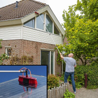 Waschbürste Heavy Duty Teleskopstiel 119 - 450 cm mit Seifenspender für Haus