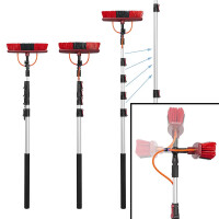 Waschbürste Heavy Duty Teleskopstiel 119 - 450 cm mit Seifenspender für Haus