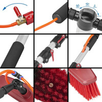 Waschbürste Heavy Duty Teleskopstiel 119 - 450 cm mit Seifenspender für Haus