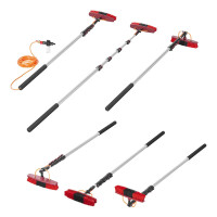 Waschbürste für Hauswand Solar Heavy Duty Teleskopstiel 166 - 700 cm mit Seifenspender