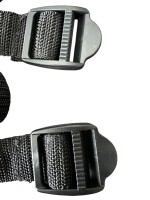 2 x Gurt Haltegurt Zurrgurt für Gasflaschenhalterung – 1,20 m – schwarz (24 mm)