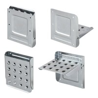Klapptritt für Anhänger Heckklappe Bootsanhänger verzinkter Stahl, 195 x 170 mm, bis 150 kg belastbar