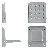 Klapptritt für Anhänger Heckklappe Bootsanhänger verzinkter Stahl, 195 x 170 mm, bis 150 kg belastbar