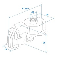 Stud Fitting Double mit Schraubengewinde