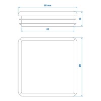 Endkappe 60x60mm 4 Stück im Blister