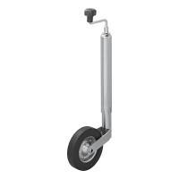 Stützrad 48mm Metall-Felge mit Vollgummi-Reifen 200x50mm