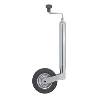 Stützrad 48mm Metall-Felge mit Vollgummi-Reifen 200x50mm