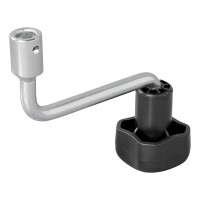Hebel für Stützrad 48 mm Stahl Kurbel für Anhänger Wohnwagen Bugrad Deichselrad