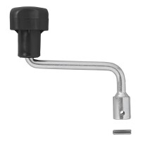 Hebel für Stützrad 48 mm Stahl Kurbel für Anhänger Wohnwagen Bugrad Deichselrad