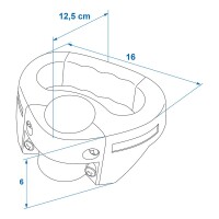 Anhänger Rangiergriff für Stützrad 48mm
