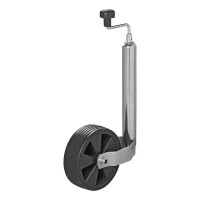 Stützrad 48mm Kunststoff-Felge mit Vollgummi-Reifen 220x70mm