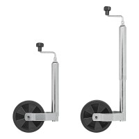 Stützrad 48mm Kunststoff-Felge mit Vollgummi-Reifen 220x70mm
