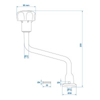 Hebel für Stützrad 48 mm 341510
