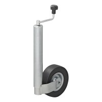 Stützrad 60mm Metall-Felge mit Vollgummi-Reifen 220x65mm