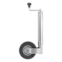 Stützrad 60mm Metall-Felge mit Vollgummi-Reifen 220x65mm