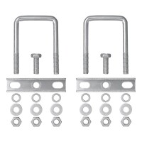 U-Bügel eckig 60mm für Klemmschelle - Set von 2 Stück