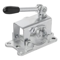 Klemmschelle 48mm Guss mit Klappknebel für Stützrad