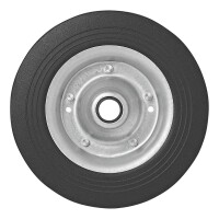 Ersatzrad für Stützrad Metall-Felge mit Vollgummi-Reifen 200x50mm