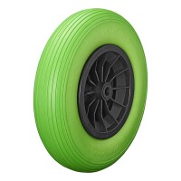 PU-Reifen mit Kunststoff-Felge 16" 4.00-8