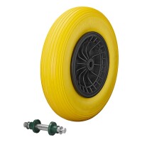 PU-Reifen mit Kunststoff-Felge 16" 4.00-8 inkl....