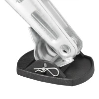 4 Stützplatten mit Metallstift – Für Kurbelstützen am Wohnwagen und Anhänger