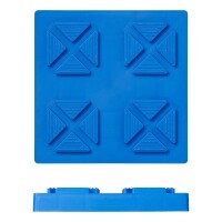 Stützplatten stapelbar 21x21x3,3cm - Set von 4 Stück
