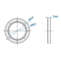Dichtring 42x62x7mm - Kein Originalersatzteil - Nachbau - Hohe Qualität
