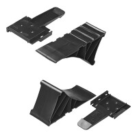 Unterlegkeil Kunststoff schwarz inkl. Halter flach
