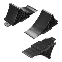 Unterlegkeil Kunststoff schwarz inkl. Halter flach