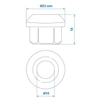 Radmutter M12x1,5 konisch Kugel - Set von 5 Stück