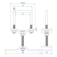 Ersatzradhalter Set im Blister