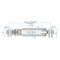 Anhänger Stoßdämpfer 900-1300kg CC=250-380 - Set von 2 Stück