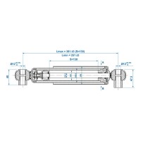 Anhänger Stoßdämpfer 1300-1800kg CC=250-380 - Set von 2 Stück