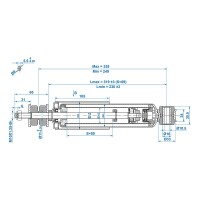 Anhänger Stoßdämpfer Tredal CC=250-340 - Set von 2 Stück