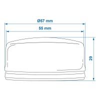 Anhänger Staubkappe Ø55mmx29mm passend für AL-KO im blister