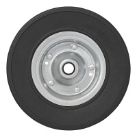 Ersatzrad für Stützrad Metall-Felge mit Vollgummi-Reifen 220 x 65 mm 300 kg