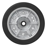 Ersatzrad für Stützrad Metall-Felge mit Vollgummi-Reifen groß  220 x 65 mm 300 kg