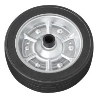 Ersatzrad für Stützrad Metall-Felge mit Vollgummi-Reifen groß  220 x 65 mm 300 kg