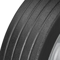 Ersatzrad für Stützrad Metall-Felge mit Vollgummi-Reifen groß  220 x 65 mm 300 kg