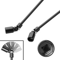 Kurbel 740 mm mit 19-mm-Kardangelenk für Ausdrehstütze