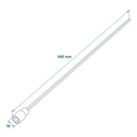 Adapter Verlängerung 540mm / 19mm für Ausdrehstütze