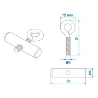 Endstopper für Kederschiene 8-10 mm - Set von 2 Stück