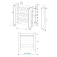Ablagenetz elastisch M 26 x 26,5 cm mit Kunststoffhalterung