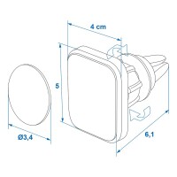 Universal Smartphone-Halterung mit Magnet für Lüftungsgitter