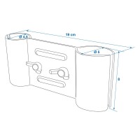 Deichselhalterung Klemmhalterung für Wäschespinne Wohnwagen
