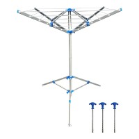 Wäschespinne mit Standfuß inkl. 3 Zeltheringe