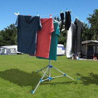 Wäschespinne mit Standfuß inkl. 3 Zeltheringe