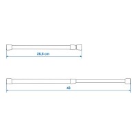 Universal-Verriegelungsstange verstellbar 25,5-43cm