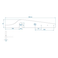 Wäscheleinenhalter für horizontale Rangiergriffe 3-teilig
